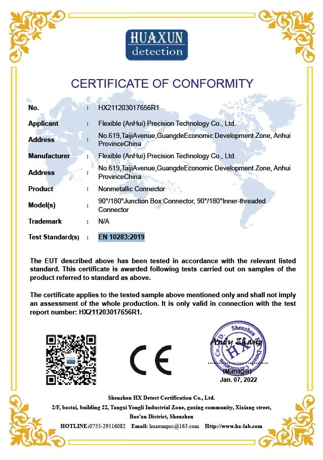 EN 10283-2019 nonmetallic connector
